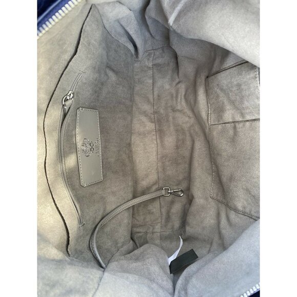 Vince Camuto Convertible Lamb Leather Pleated Tote - Steph deep indigo shoulder - Picture 6 of 6